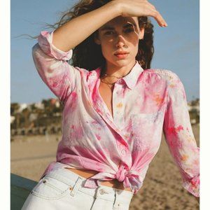 Anthropologie The Cate Classic Tie-Dye Buttondown Sz M